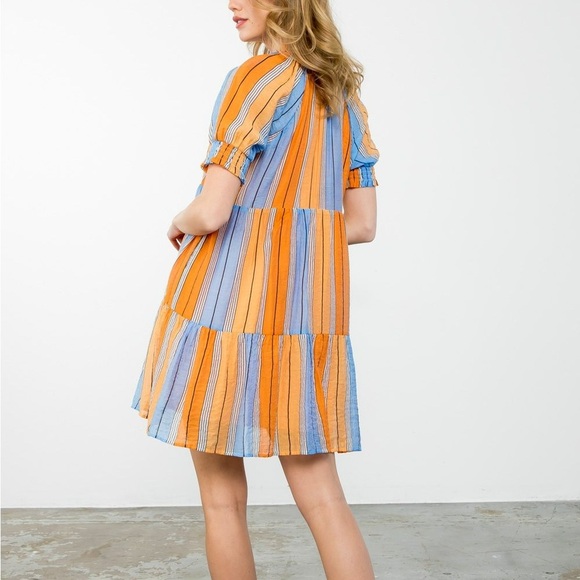 THML Dress size small blue and orange - Picture 6 of 6